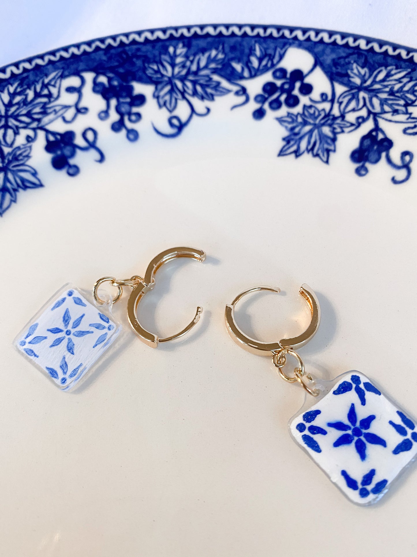 Vintage Print Earrings